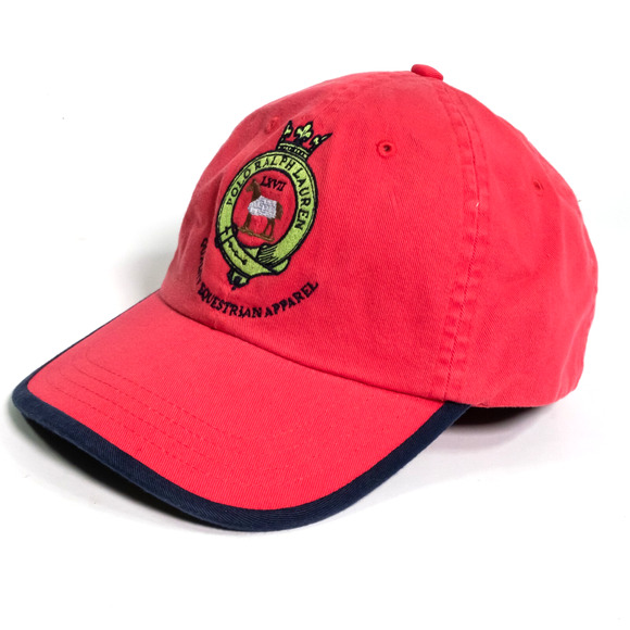 Polo Ralph Lauren Vintage Equestrian Embroidered Crest Hat Leather Strap NWT - Picture 6 of 13